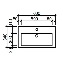 Ensuite Composite Countertop with Single Integrated Basin